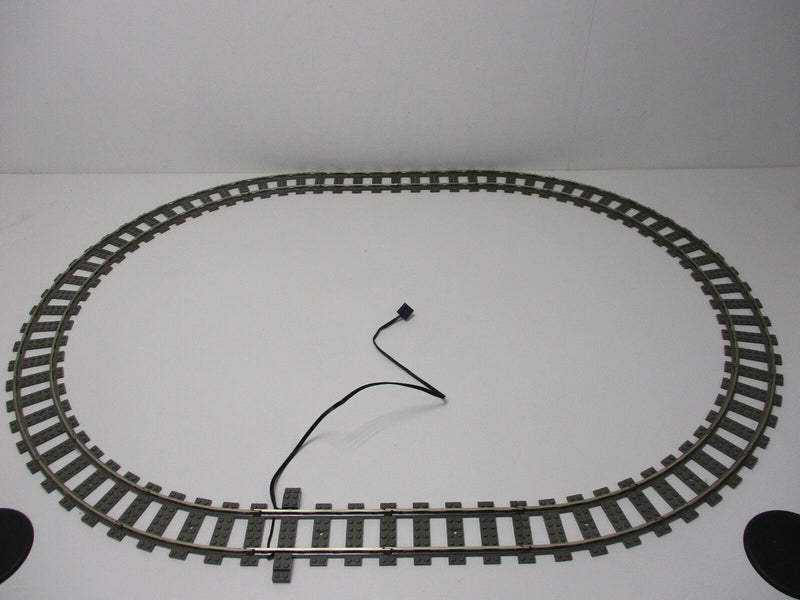 (M1) Lego 9V Oval 16x 4520 gebogene 3x 4515 gerade + Anschlußgleis Eisenbahn