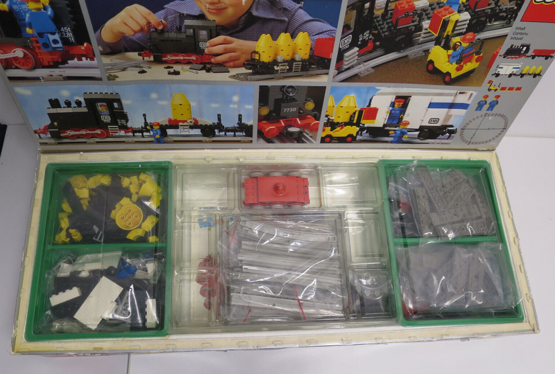 ( AH 5 ) Lego 7730 Elektrischer Güterzug Eisenbahn Tain OVP & BA KOMPLETT INLAY