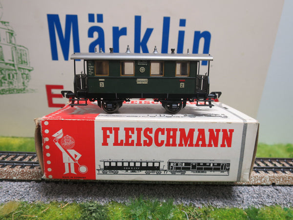 ( J10 / 1  ) Fleischmann 5052 Personenwagen 1 u. 2 Kl. H0 mit OVP guter Zustand