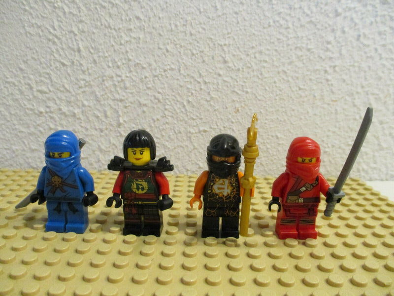 (D2/7) Lego Ninjago 4 Figuren Kai Nya Jay Cole Sammlung Konvolut