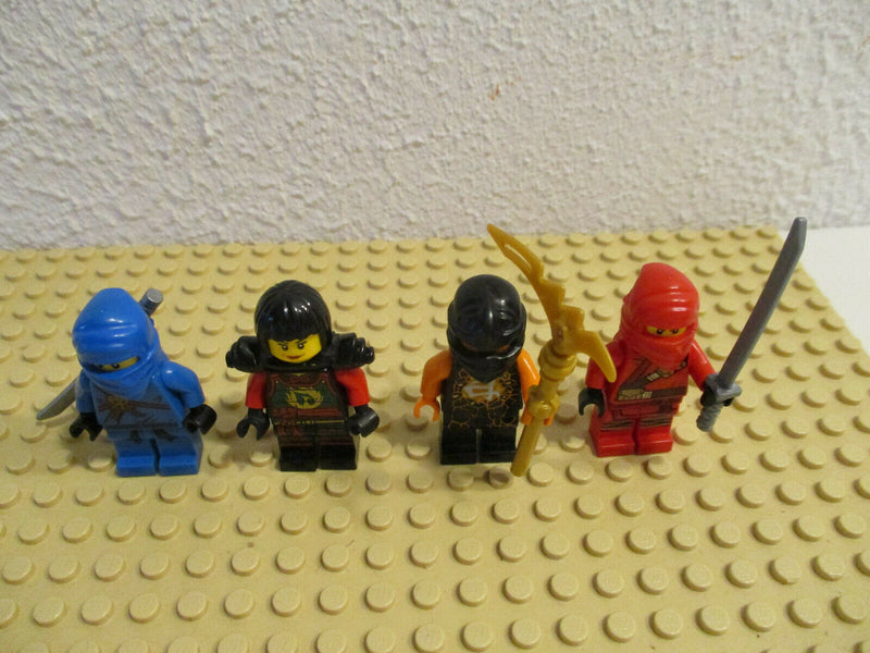(D2/7) Lego Ninjago 4 Figuren Kai Nya Jay Cole Sammlung Konvolut