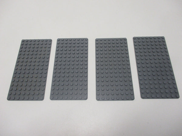 ( A 13/18 ) LEGO 4x Platte dünn 3865 8x16 grau Ritter Piraten City Star Wars
