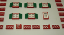 ( E10 ) LEGO Fenster rot Window  grüne Fensterläden 20x Zaun & Türen 3853 Haus