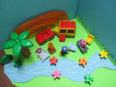 ( RB23 / 6 ) LEGO Duplo Camping / Wohnwagen Set  Figuren Palme