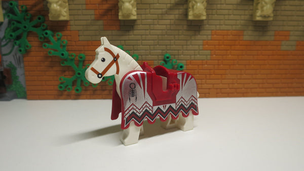 (B11 / 7 ) Lego 1x Pferdedecke mit Pferd Satteldecke Ritterburg Skorpion Knights