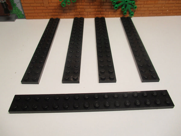 (i16/4) 5x Lego 4282 Platten Baustein 2 x 16 Basic schwarz Star Wars Ritter