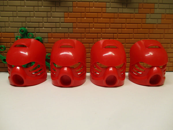 (B8 / 11) Lego Bionicle Kanohi 4x 32505 Rot Hau masken