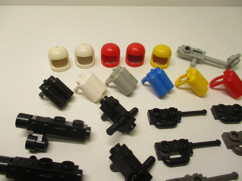 ( C15 / 17 ) Lego Classic Space 40x Figuren Zubehör Waffen Werkzeug