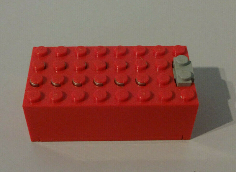 ( i8 / 1 - 9 ) Lego 1x 4760c01 Batteriekasten Rot 9Volt 6399 6484 geprÃ¼ft