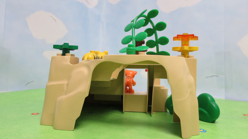 ( R1/B31/2 ) LEGO Duplo Safari Zoo Höhle Berg Elefant Tieger Panda Affe