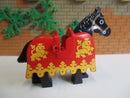 (C11/4-5) Lego 1x B Ware Pferdedecke mit Pferd Satteldecke Ritterburg  6039 6060
