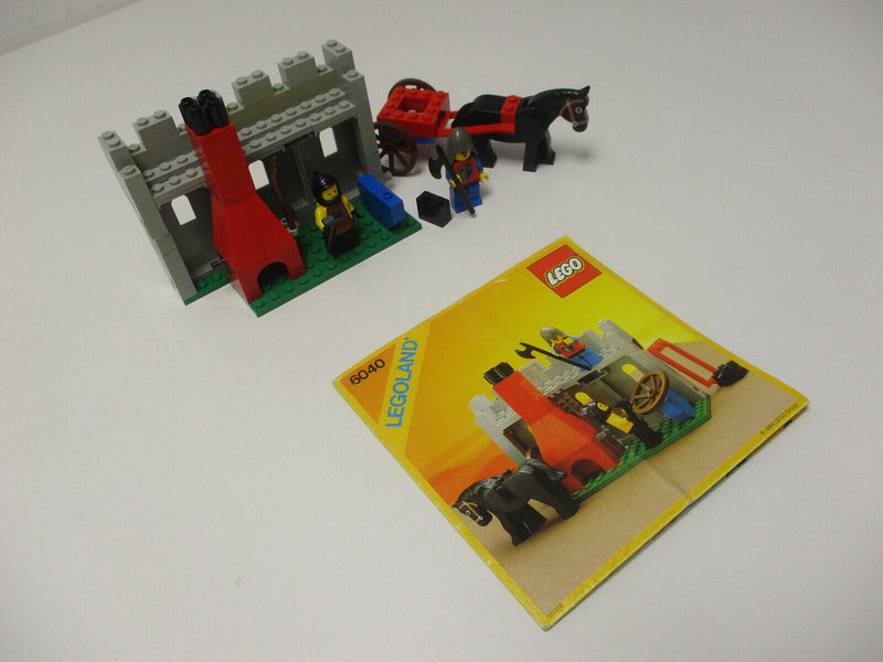 ( H/1 ) Lego  6040 Blacksmith Shop Ritter Ritterburg mit BA 100 % KOMPLETT