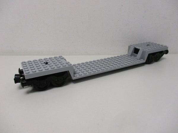 Lego Eisenbahn Waggon 6x34 hellgrau mit Achsen und Kupplungen 9V 12V RC TRAIN