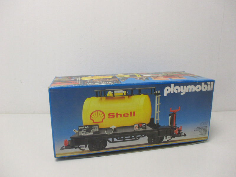 Playmobil 4107 Shell Kesselwagen Tankwaggon Waggon OVP Spur G  LGB Eisenbahn