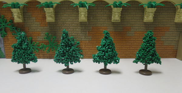 ( A9  /10 ) Lego 4x  Mursten Granulat Bäume Baum Pinie guter Zustand