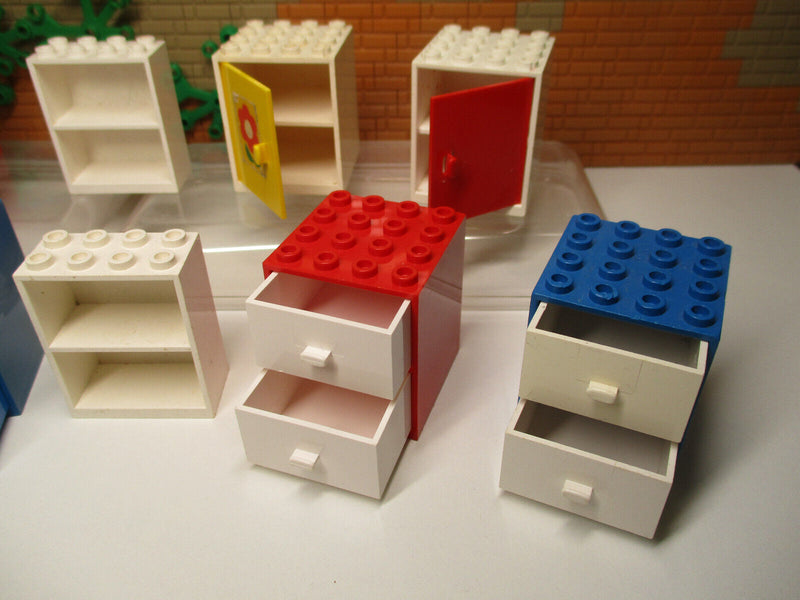 ( B14/8/2 ) Lego Möbel Schränke Homemaker Puppenwohnung   Haus City