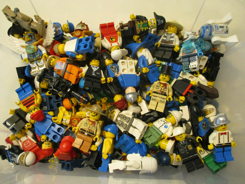 LEGO 10 FIGUREN MIT KOPFBEDECKUNG gemischt Sammlung Konvolut Kg