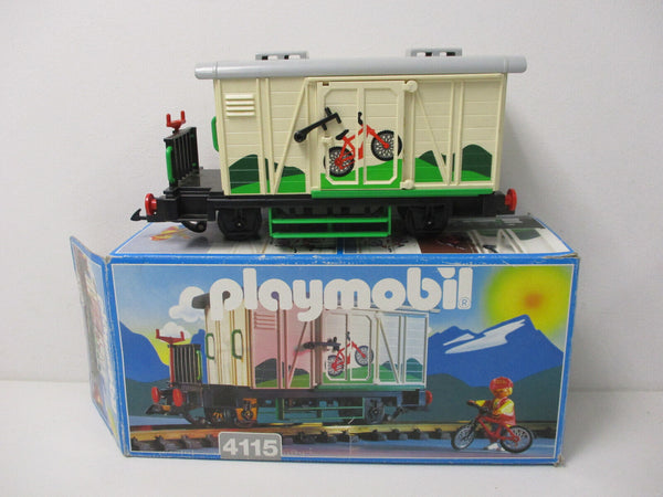 (RH) Playmobil 4115 Fahrradwagen Güterwagen Waggon OVP Spur G  LGB Eisenbahn