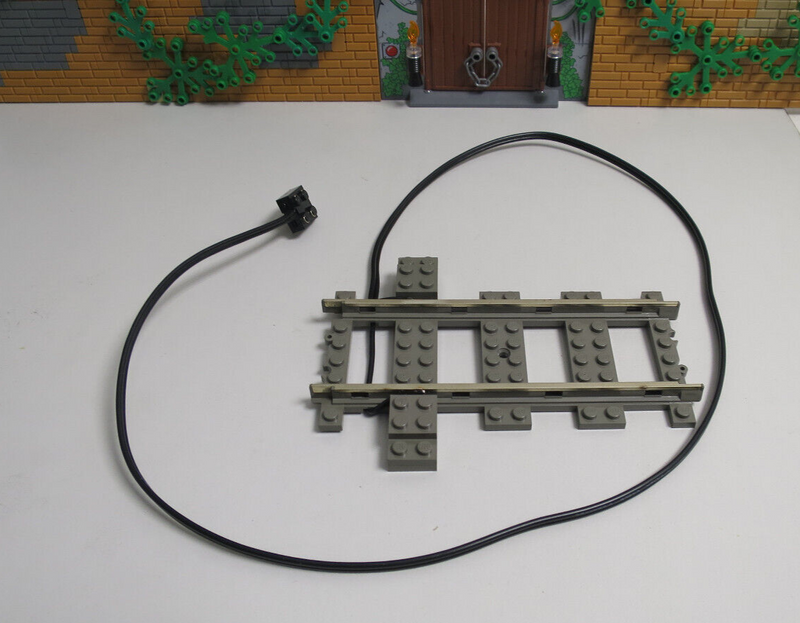 ( i15) Lego Anschlußkabel mit gerader Schiene 9Volt 9V gerade Eisenbahn Eigenbau