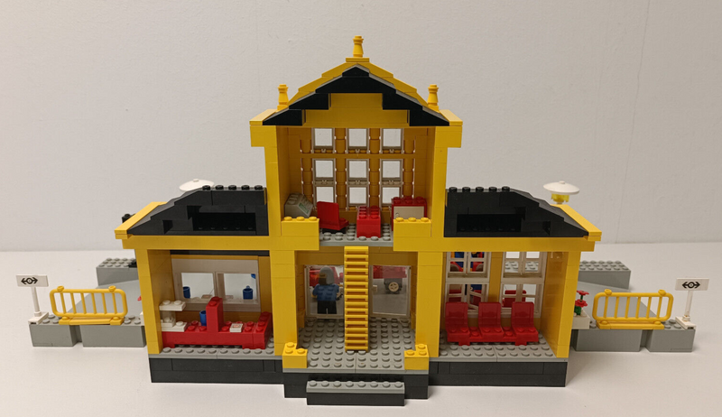 ( AH 7 ) Lego 4554 Train Station Bahnhof Eisebahn mit OVP & BA 100% Komplett