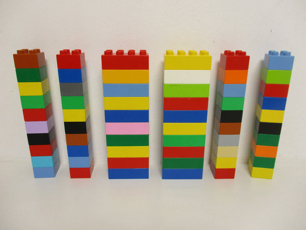LEGO Duplo 60 bunte Bausteine Steine 20 2x4 + 40 2x2 Noppen Starterpaket