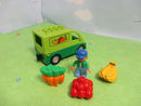 (P14/1 ) Lego Duplo Auto / Lieferwagen mit Obst / Gemüse und Figur