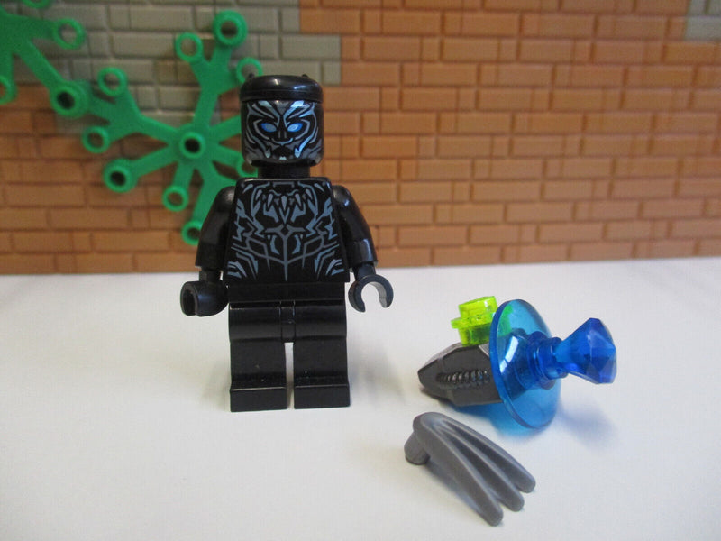 ( B4 / 9 - 6 ) Lego Black Panther Minifigur sh478 Marvel Super Heroes 76099