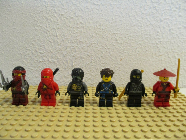 (D2-4/38) Lego Ninjago 6 Figuren  Sammlung Konvolut