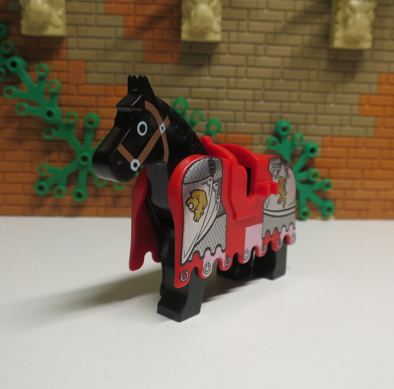 (B11 / 10 ) Lego 1x Pferdedecke mit Pferd Satteldecke Löwenritter 7947 7946 7950