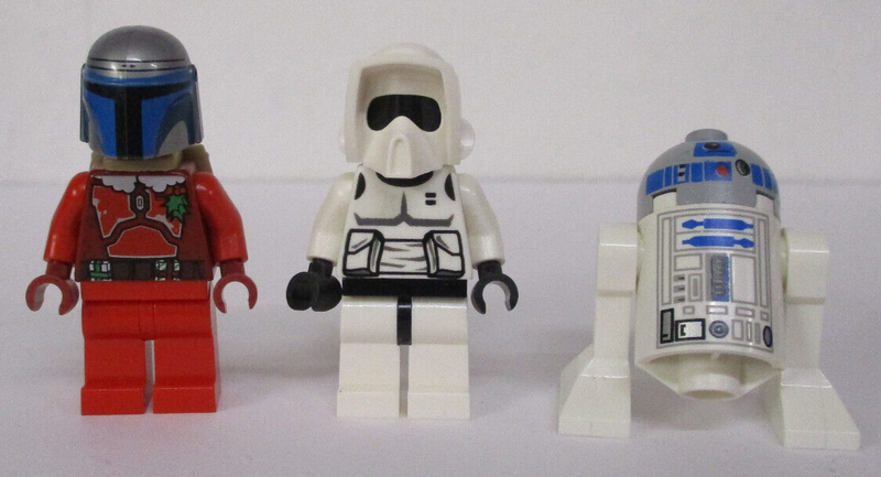 (AH / 1) LEGO STAR WARS Hoth Christmas MOC Jango Fett Scoutt Trooper R2-D2
