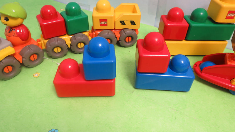 ( RBU1 / 8) LEGO Duplo Primo Baby Eisenbahn Laufwippe mit Bär Rassel für Motorik