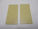 ( A13/23 ) LEGO 2x Platte dünn 3865 8x16 tan / beige Ritter Piraten Star Wars