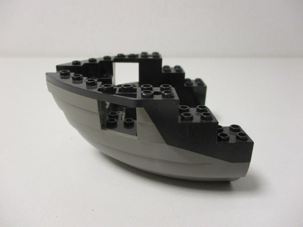 ( L2/7 ) Lego Schiffsrumpf Grau Schwarz 6493 6285 6268 6271