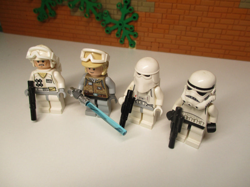 ( L4 / 6 ) 1x Lego Star Wars Luke Skywalker Rebellen Soldat Snow/Stormtrooper