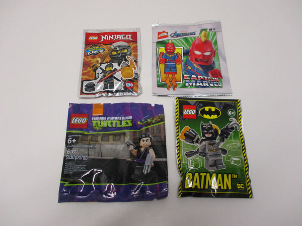( C4 / 12 ) Lego 4x Polybag Ninjago DC Comics Marvel Ninja Turtles Neu und OVP