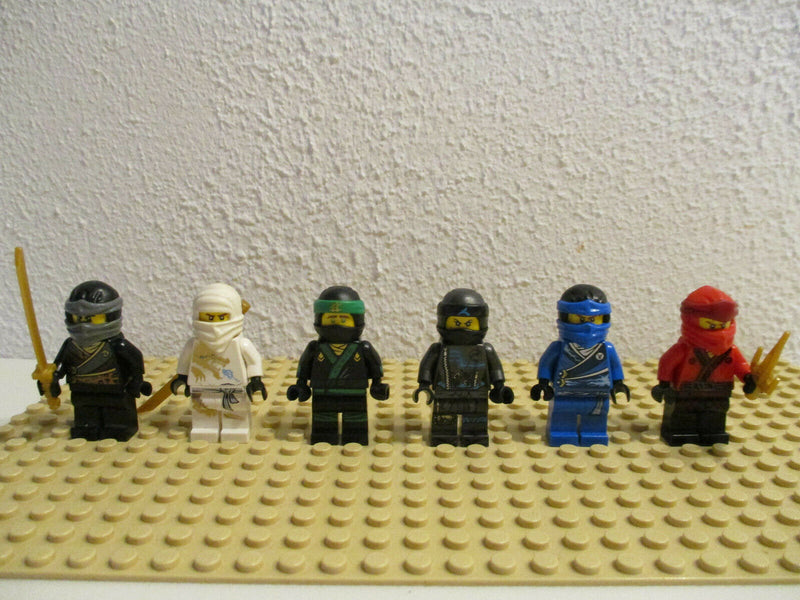 (D2-3/21) Lego Ninjago 6 Figuren Nya Lloyd Kai Zane Jay Cole Sammlung