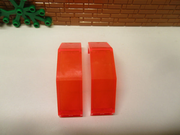 ( D14 / 6 ) Lego Classic 2x Glas Panel Trans Orange Scheibe 3x2x6 2466