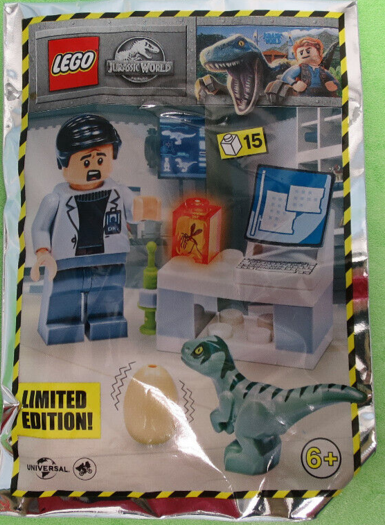 ( A7 / 2  ) LEGO  LEGO Jurassic World  Dr. Wu's Labor 122112 NEU Minifigur