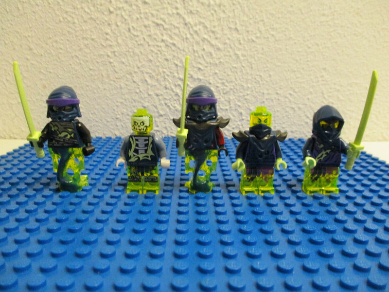 ( C9/5-4 ) 5 x  Lego Ninjago Figur Ghost Warrior Sammlung Konvolut