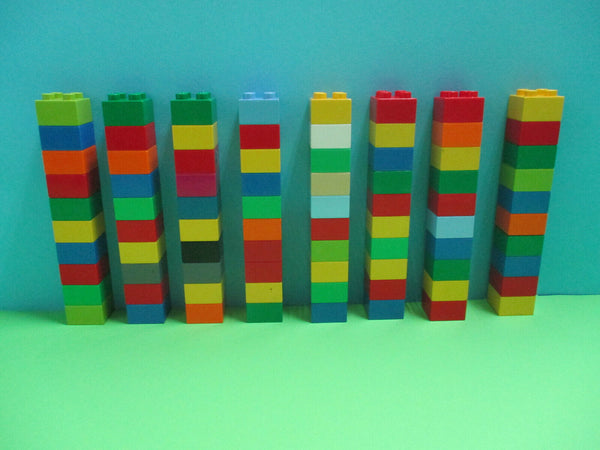 (DR) LEGO Duplo 80 bunte 4er 2x2 Noppen Bausteine Steine   kilo