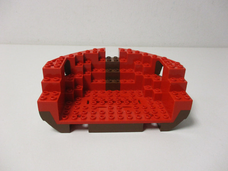 ( L2/6 ) Lego Schiffsrumpf Braun Rot 6285 6268 6271