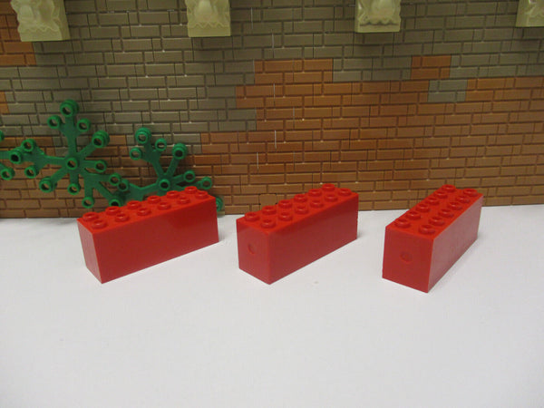 C14/10) LEGO 3x Gewichtstein 2x6x2 rot Zug Eisenbahn Boot Schiff Gewicht