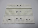 (C7/4 ) 3x Lego Eisenbahn Waggon Zug Grundplatte 6x24 weiss 9V 12V RC TRAIN