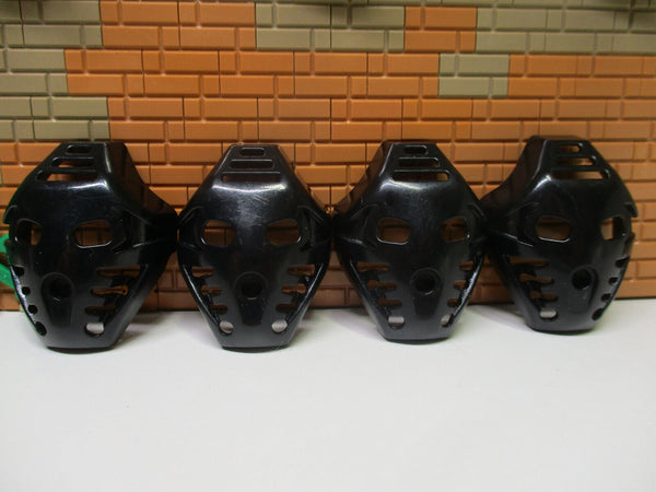 (B8 / 14) Lego Bionicle Kanohi 4x 32566 schwarz Pakari masken