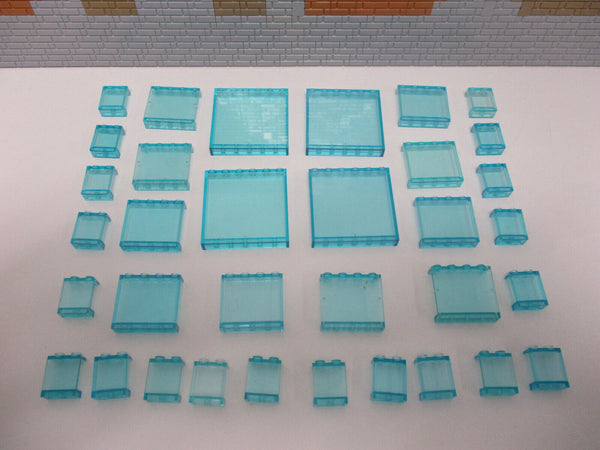 ( A14/8 ) Lego Fenster Panele Scheiben Eisenbahn City Haus Gebäude