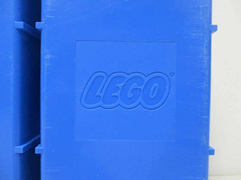 Lego blauer Sortierkasten Sortierbox Sammelkoffer 3 Platten und Inneneinteilung