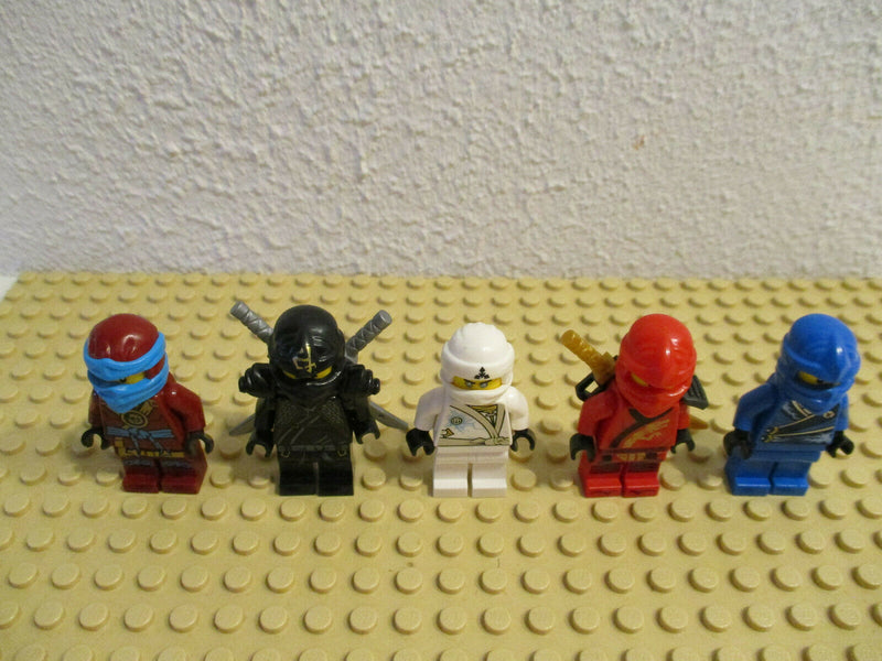 (D2/2) Lego Ninjago 5 Figuren Kai Nya Jay Cole Zane Sammlung Konvolut