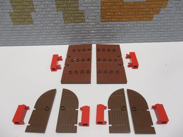 (B4/33) Lego Tore mit Scharnier Fantasy Era Knight Kingdom Ritterburg Eisenbahn