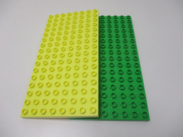 (R1/8) LEGO Duplo 2 Grundplatten 8 x 16 Noppen  Basic Platten