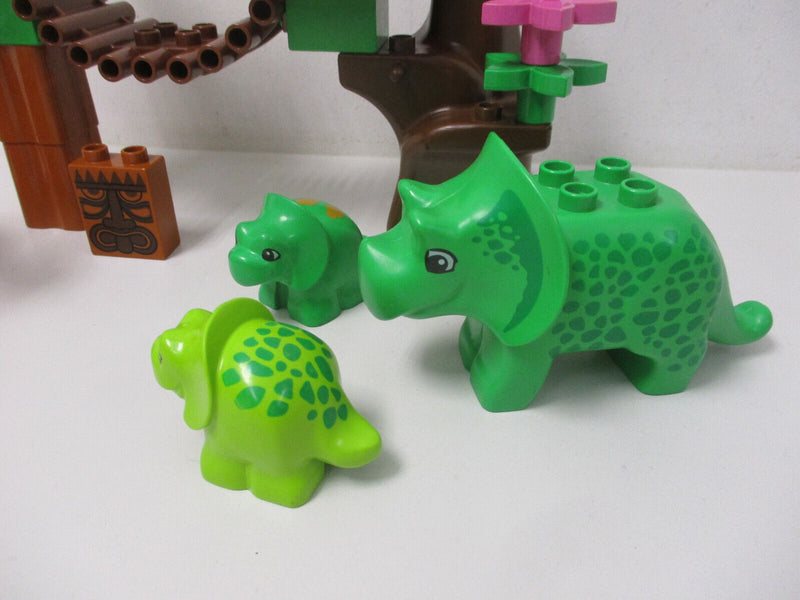 (RB5/1) LEGO Duplo Dino Set  Dinosaurier T-Rex Triceras mit Babys